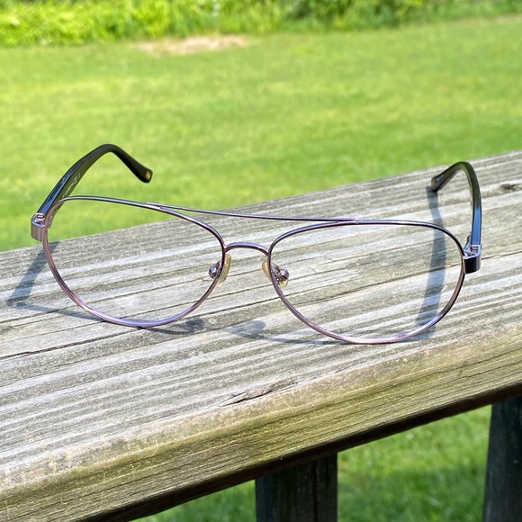 Liz Claiborne glasses frames metallic pink rose mauve 58[]14 135 - Picture 5 of 15